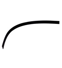 Rubber Unger 45 cm zwart HARD