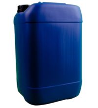 Jerrycan HDPE 20 ltr wit met blauwe dop