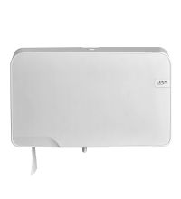 Toiletpapierdispenser Euro Duo mini jumbo White Quartz wit