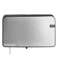 Toiletpapierdispenser Euro Duo mini jumbo Silver Quartz zilver