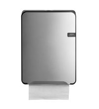 Handdoekdispenser Euro Silver Quartz multifold/c-fold zilver