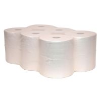 *Handdoekrol wit 2-laags cellulose 140 meter x 20 cm