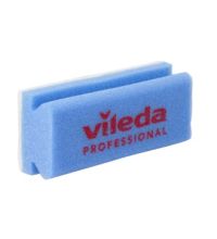 Schuurspons met handgreep Vileda blauw/wit 15 x 7 cm