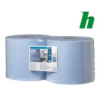 Poetspapierrol Tork Wiper Plus Combi Roll blue 2-lgs W1/2
