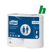 Toiletpapier Tork Conventional Roll 488 vel 2-laags wit T4