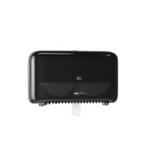 Toiletpapierdispenser Tork Twin Coreless zwart T7