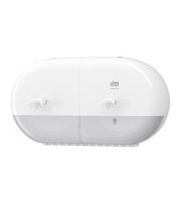 Toiletpapierdispenser Tork Mini Twin SmartOne wit T9