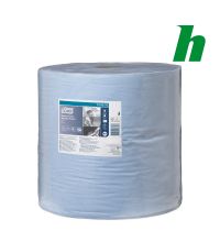Poetspapierrol Tork Heavy Duty Paper Roll Blue 2-lgs W1
