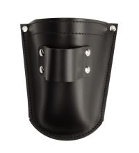 Glazenwasserstas zwart leer met lus