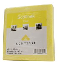 Sopdoek Comtesse 38 x 40 cm geel