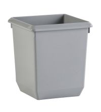 Papierbak vierkant 21 liter kunststof grijs VB 045457