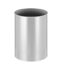 Papierbak rond 30 liter metaal zilver VB 100300