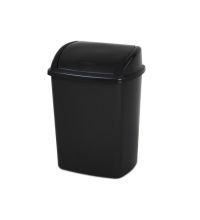 Afvalbak Swing 26 liter kunststof zwart VB 018426