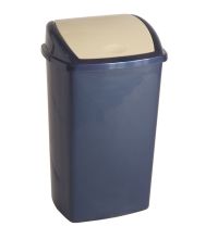 Afvalbak Swing 50 liter kunststof blauw creme VB 200917