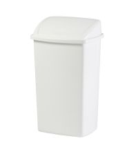 Afvalbak Swing 50 liter kunststof wit VB 200916