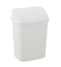 Afvalbak Swing 15 liter kunststof wit VB 200841