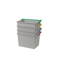 Emmer Numatic 10 liter grijs/geel t.b.v. werkwagen