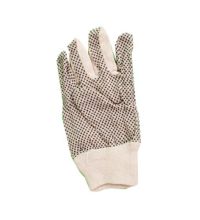 Handschoen Polkadot katoen zwart PVC nopjes