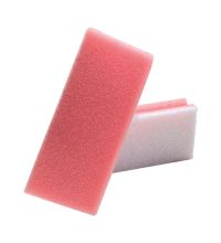 Schuurspons handgreep Comtesse rood/wit 14 x 7 cm