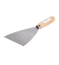 Plamuurmes 10 cm breed rvs