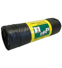 Afvalzak LDPE KOMO 60 x 80 cm grijs trekband