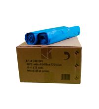 Afvalzak HDPE 80 x 110 cm T25 blauw