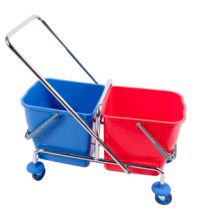 Rolemmer RSE50 excl. pers 2 x 25 liter emmers metaal onderstel