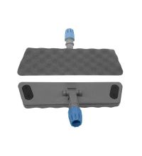 Stofwisdoekhouder kunststof 60 cm blauw