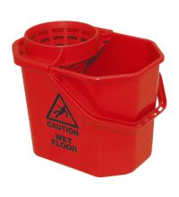 Mopemmer Spaans vierkant 12 liter rood incl. korf