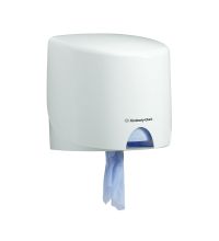 Poetsdoekdispenser Kimberly Aquarius wit Roll Control 7018