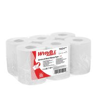 Poetsdoek Wypall 7404 L10 wit 1-laags 38 x 18,3 cm Centrefeed