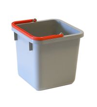 Emmer Numatic 6 liter vierkant grijs/rood