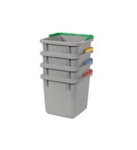 Emmer Numatic 6 liter vierkant grijs/blauw