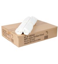 Afvalzak HDPE 70 x 110 cm T25 wit
