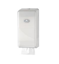 Toiletpapierdispenser Comtesse Basic Bulkpack kunststof wit