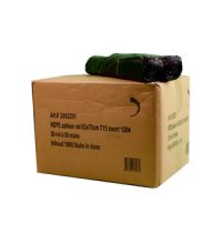 Afvalzak HDPE 63 x 70 cm T15 zwart