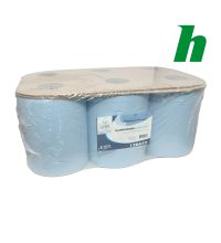Handdoekrol Euro Matic Plus blauw 2-laags 150 meter x 21 cm