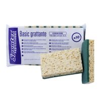 Schuurspons Spontex Viscose geel/groen Basic Grattante