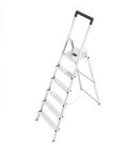 Huishoudtrap Hailo alu safety 5 tree + plateau