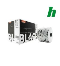 Toiletpapier BlackSatino recycled Systeemrol met dop 2-lgs 100 meter wit  JT3